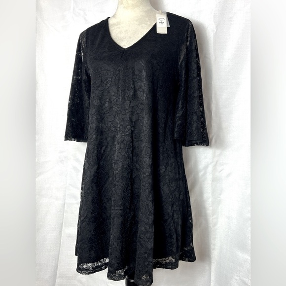 NWT FRANCESCAS BLACK LACE DRESS, Sz S WHIMSIGOTH WITCHY - Picture 1 of 7